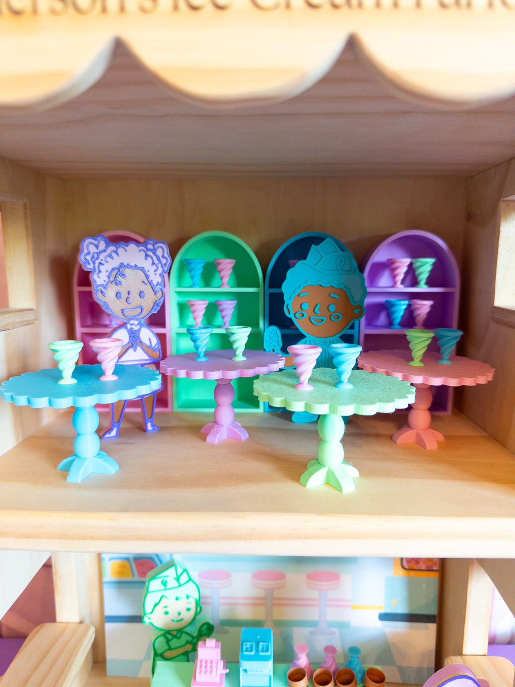 Ice Cream Parlor 3D PLA Accessories