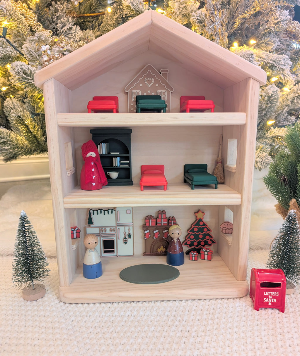Christmas Dollhouse 3D PLA furniture