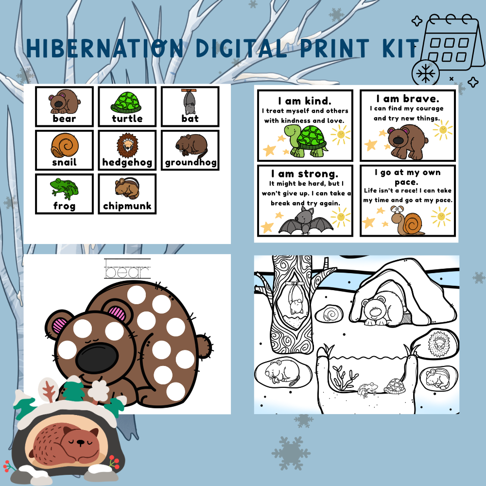 Hibernation Digital Print Kit