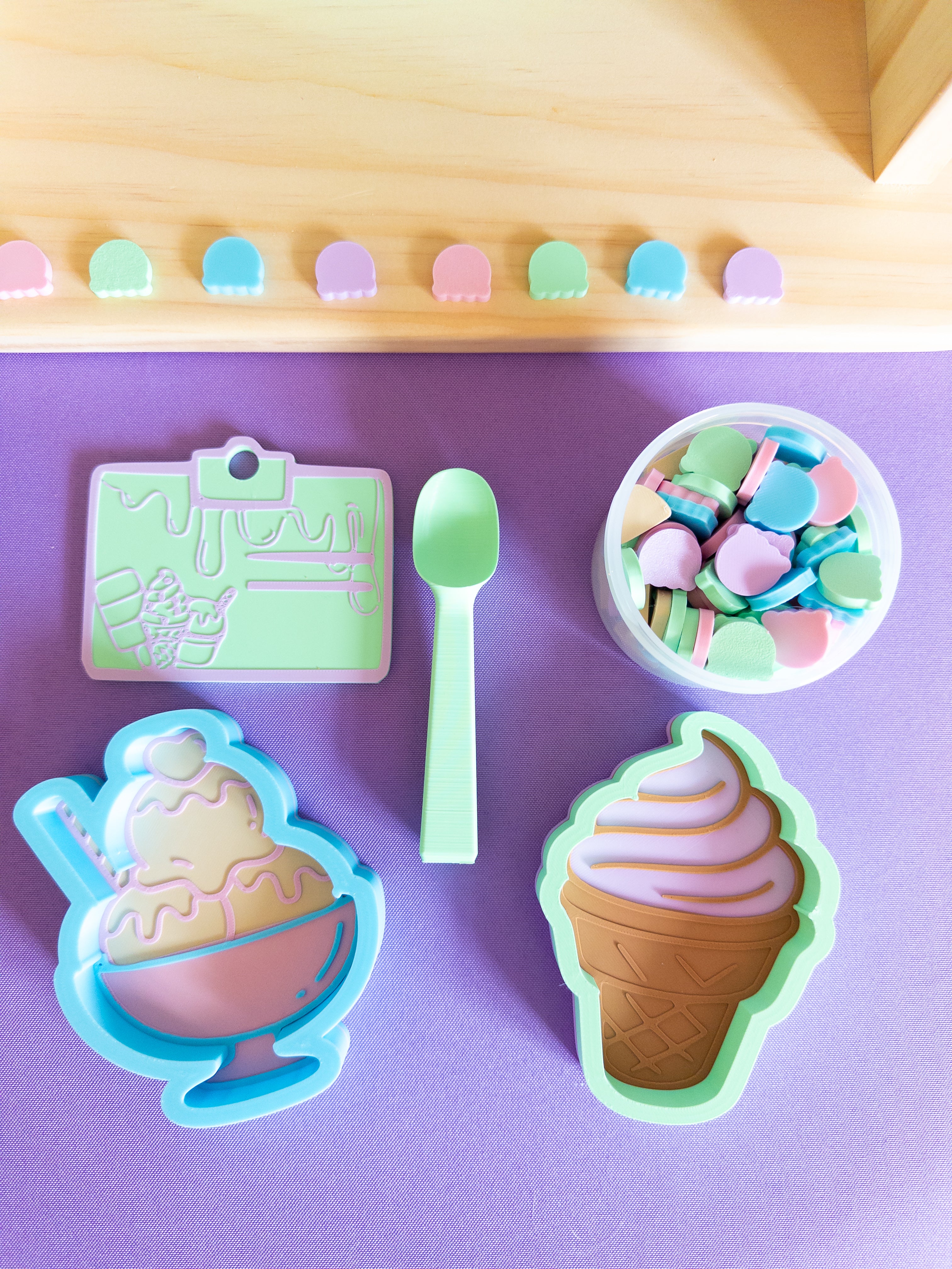 Ice Cream Parlor 3D PLA Accessories