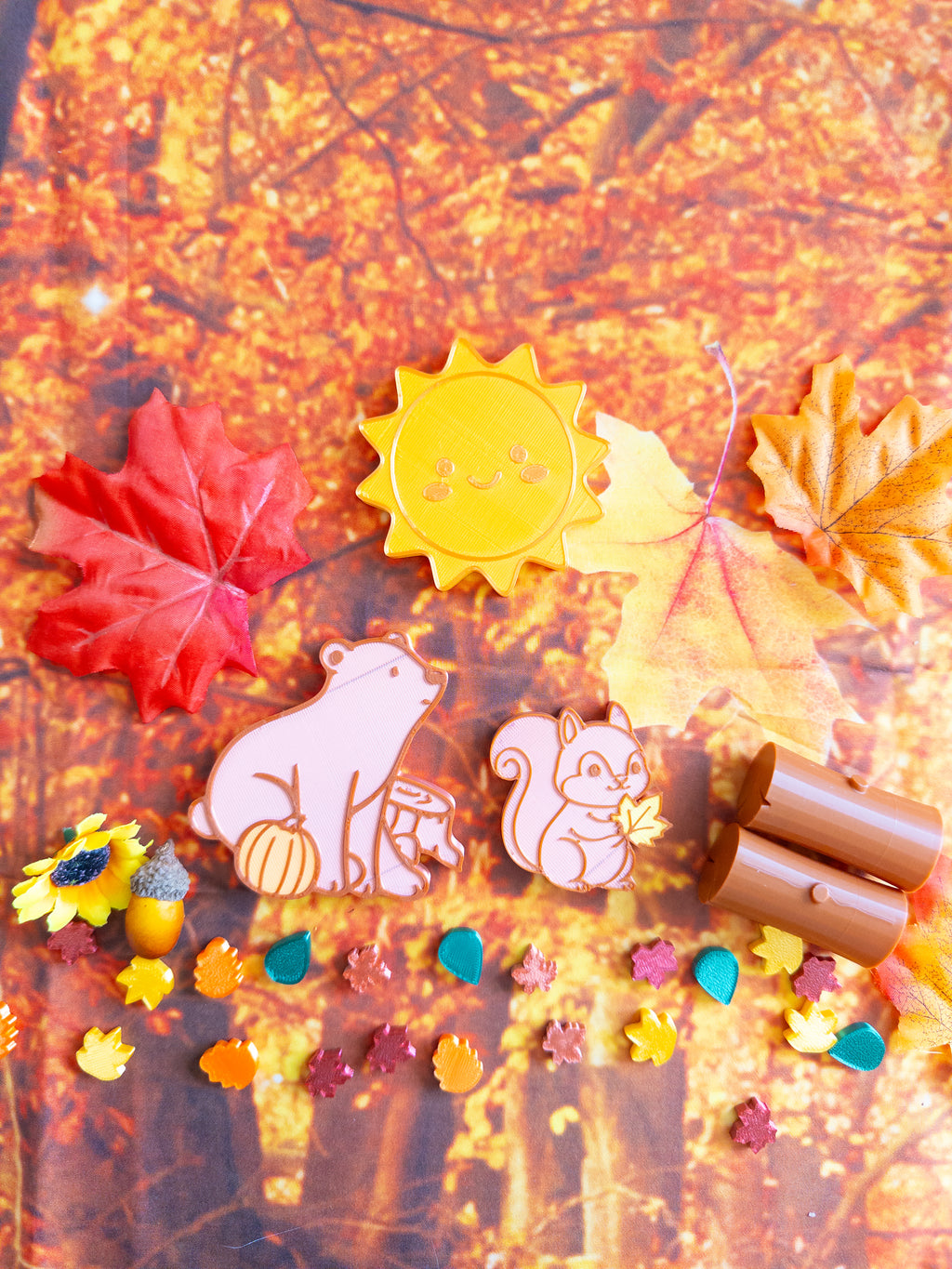 Deciduous Trees Fall themed 3D PLA Accessories