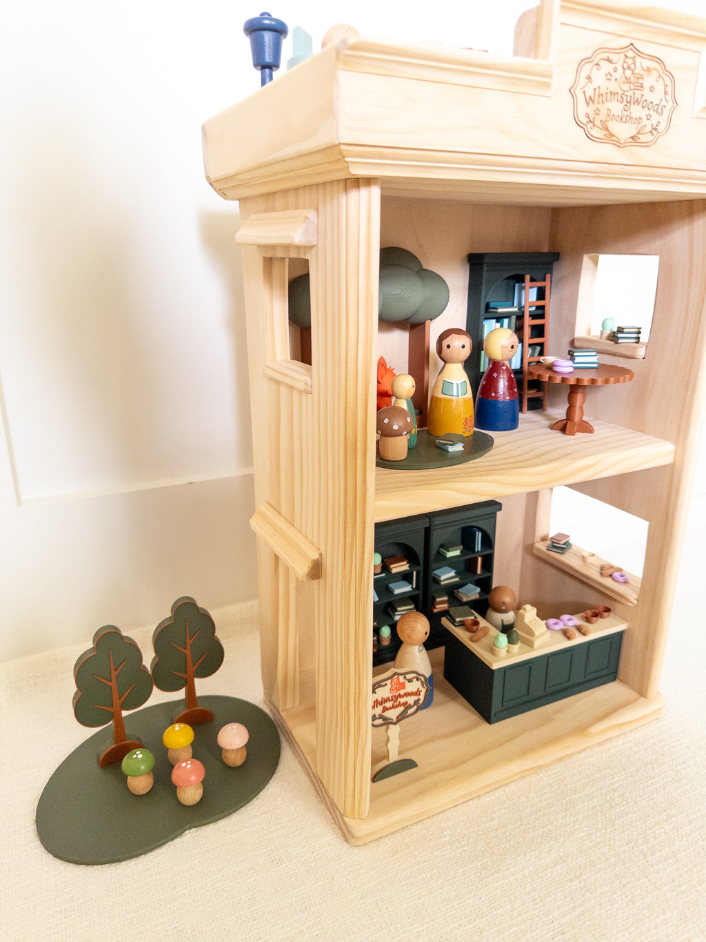 The Whimsy Woods Bookshop Dollhouse