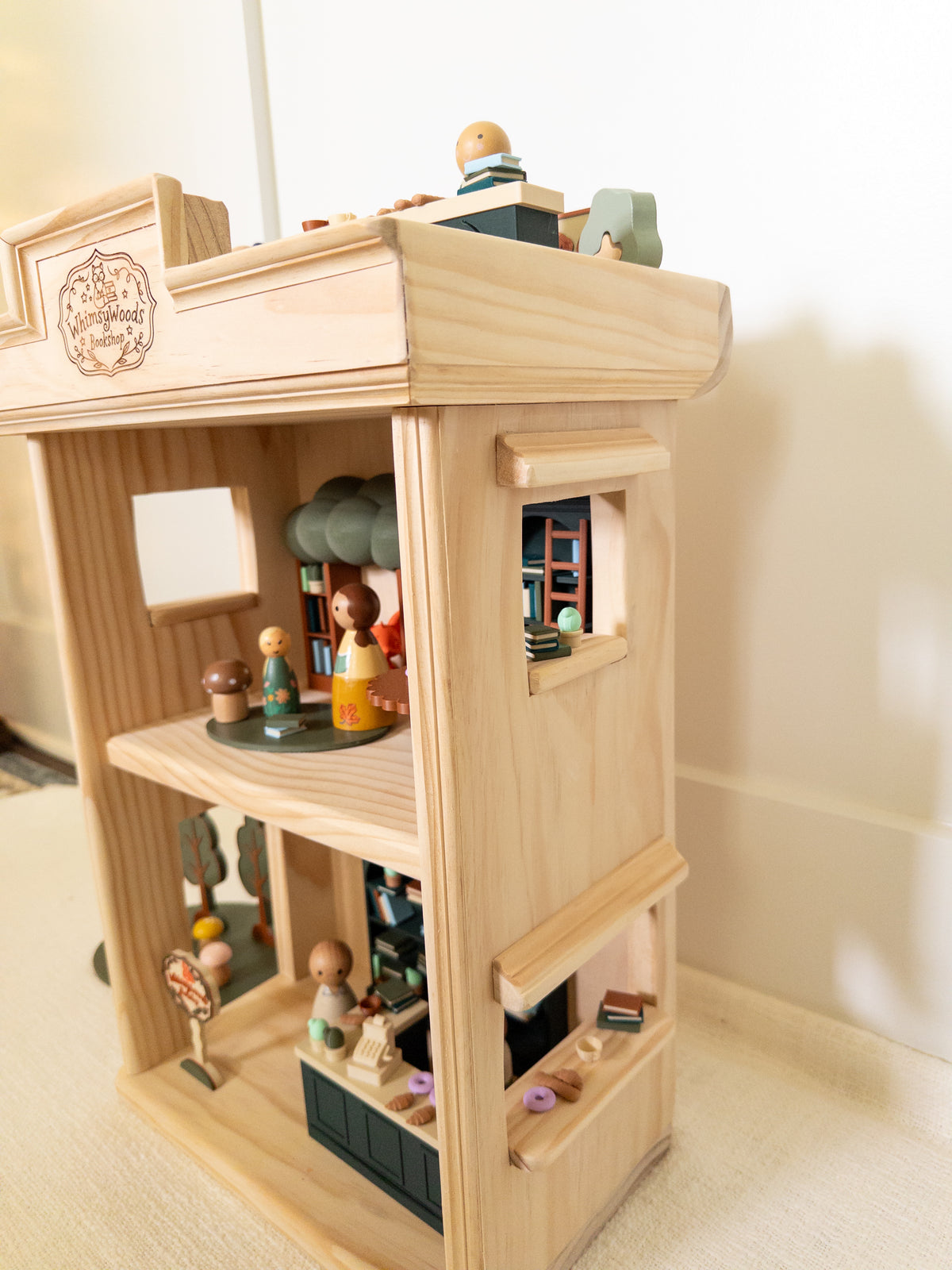 The Whimsy Woods Bookshop Dollhouse
