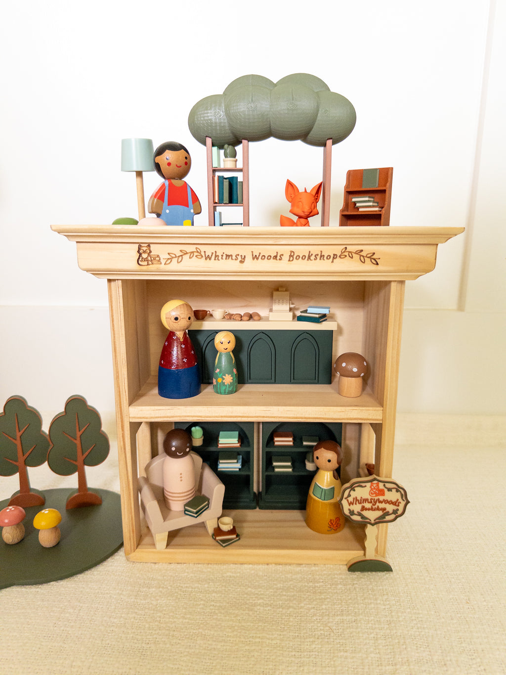 The Whimsy Woods Bookshop Dollhouse