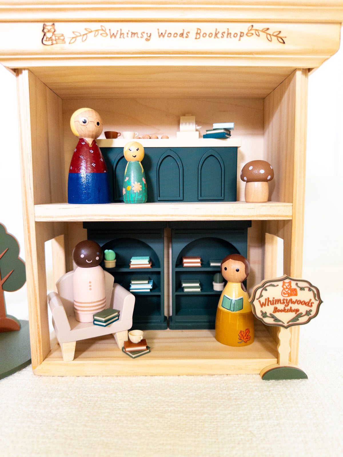 The Whimsy Woods Bookshop Dollhouse