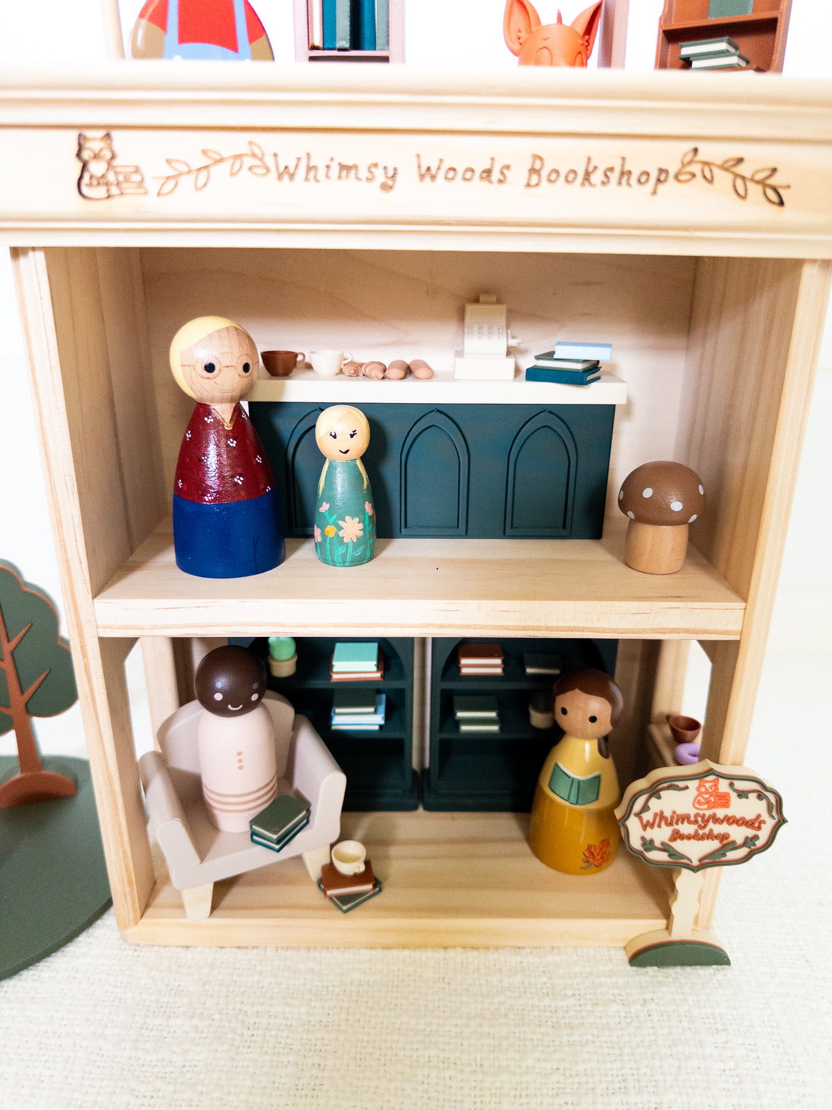 The Whimsy Woods Bookshop Dollhouse