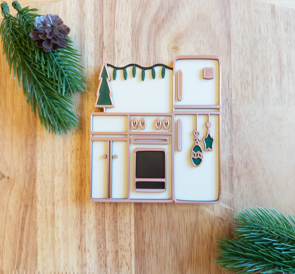 Christmas Dollhouse 3D PLA furniture