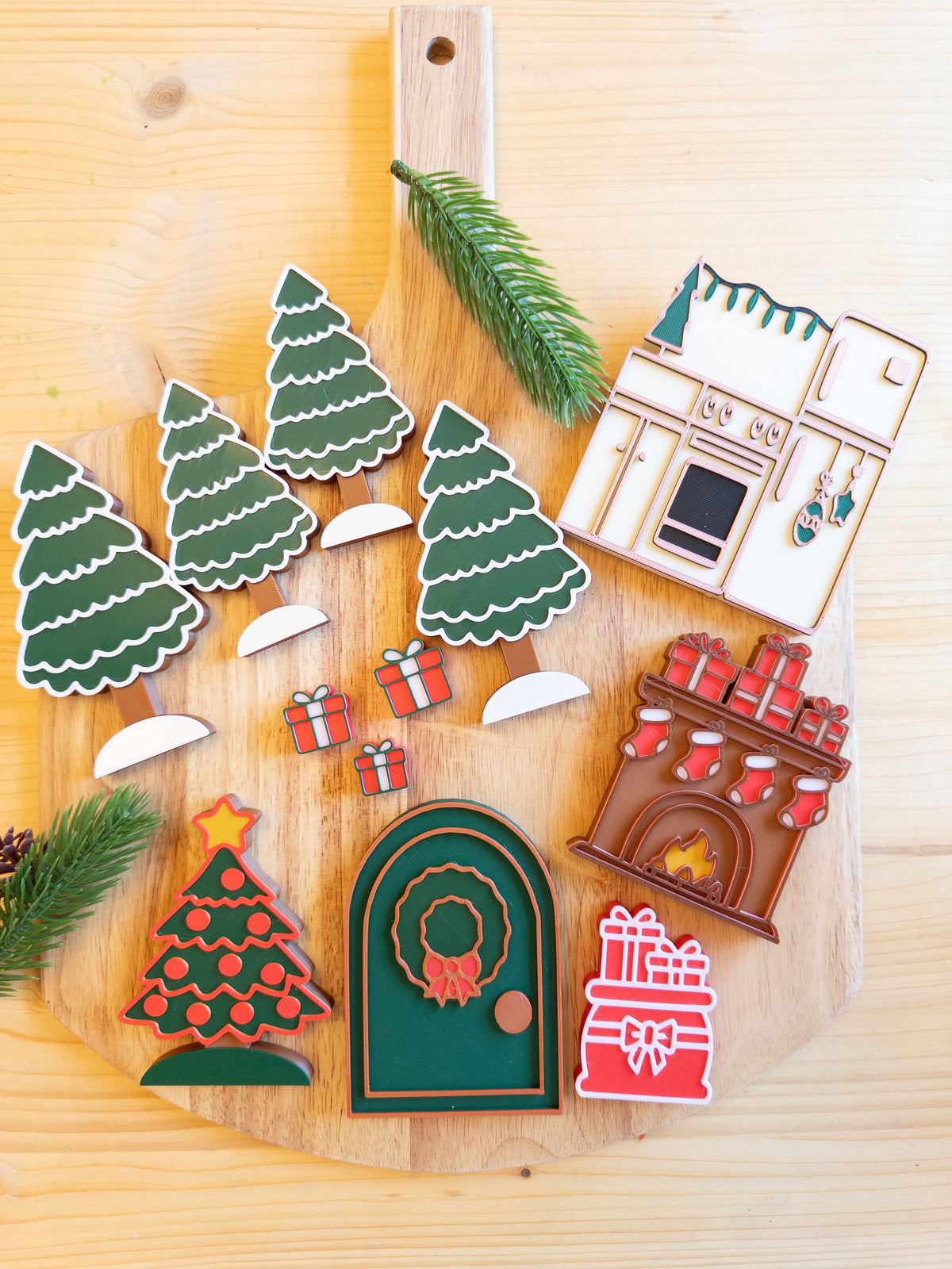 Christmas Dollhouse 3D PLA furniture