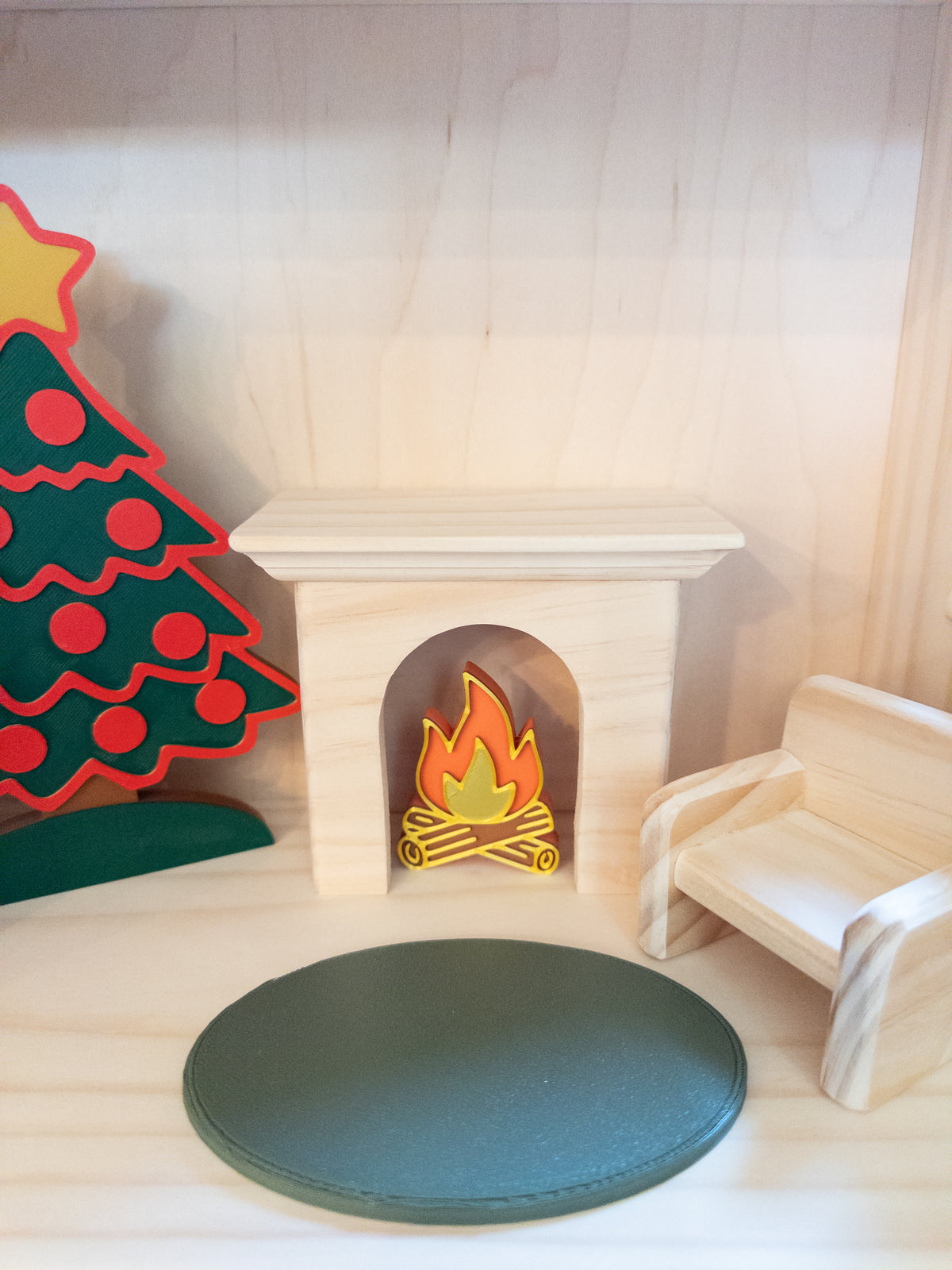 Christmas Dollhouse 3D PLA furniture