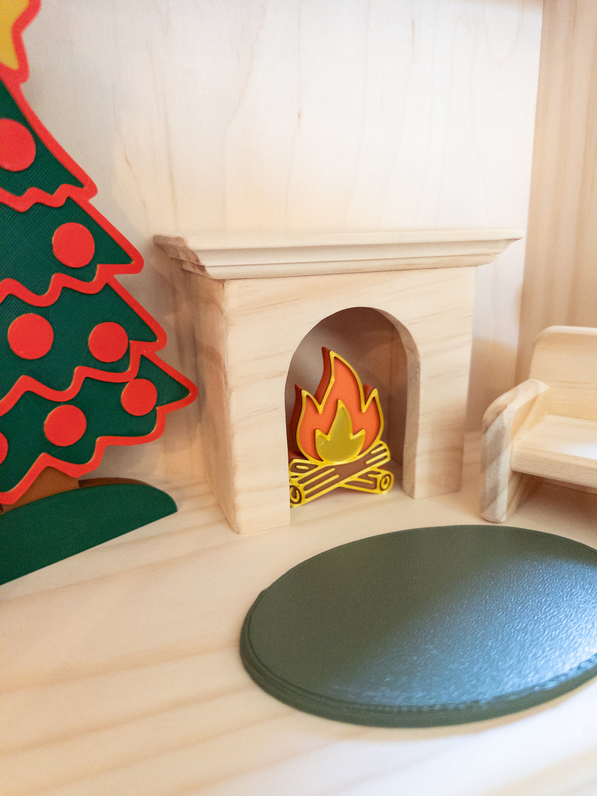 Christmas Dollhouse 3D PLA furniture