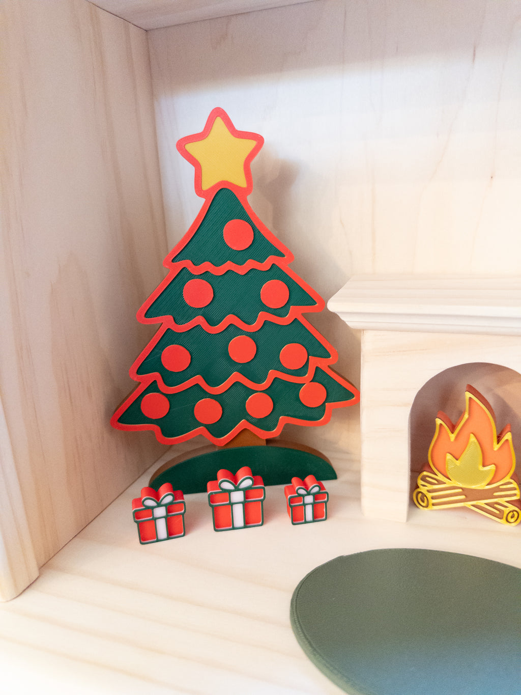 Christmas Dollhouse 3D PLA furniture