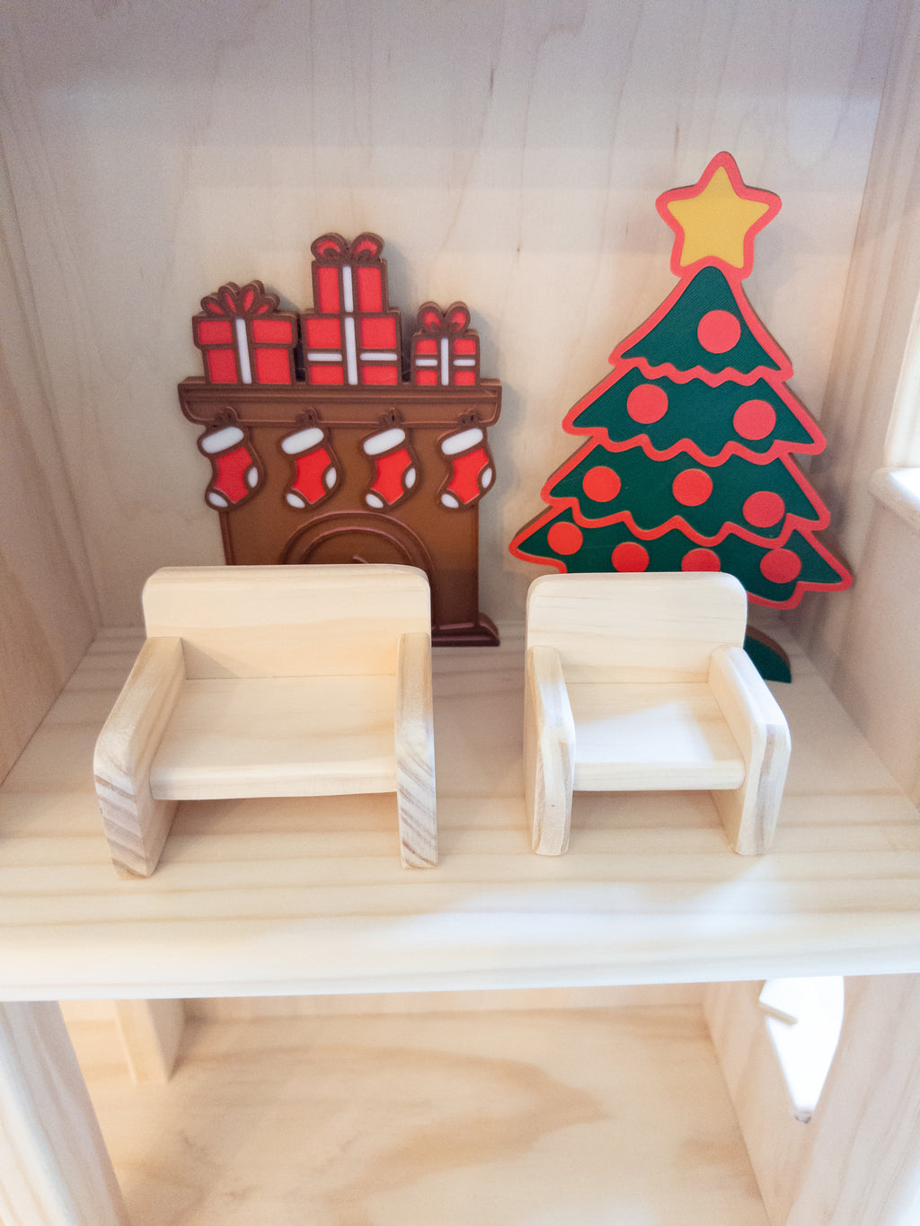Christmas Dollhouse 3D PLA furniture