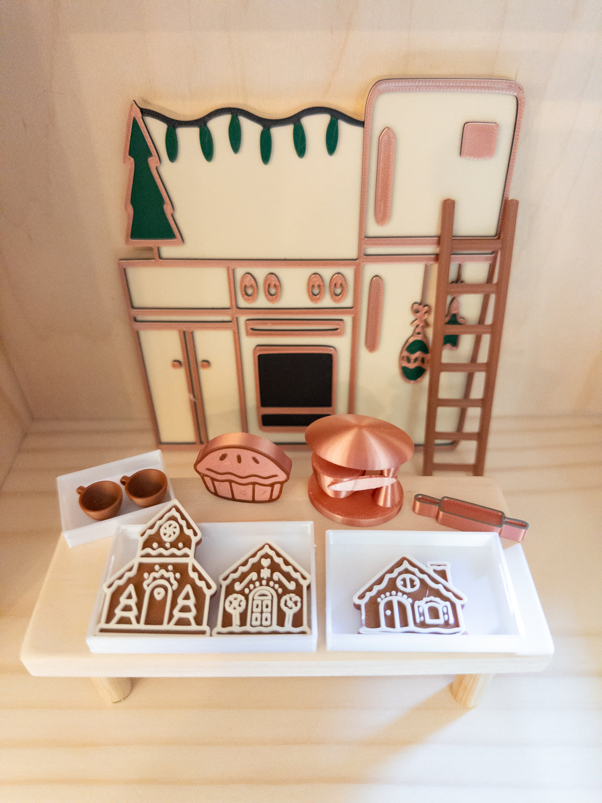 Christmas Dollhouse 3D PLA furniture