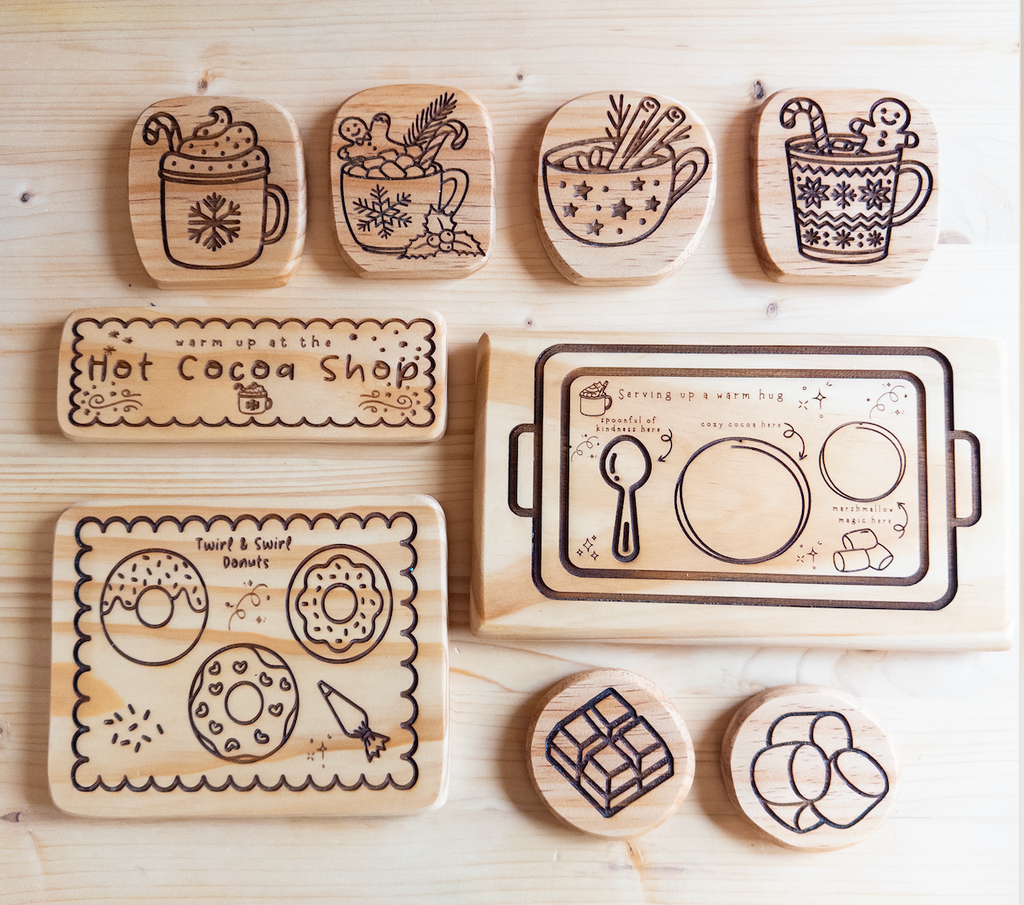 Hot Cocoa Party Wooden Collection