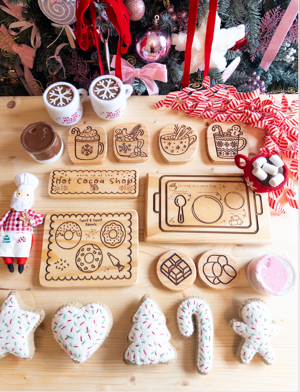 Hot Cocoa Party Wooden Collection