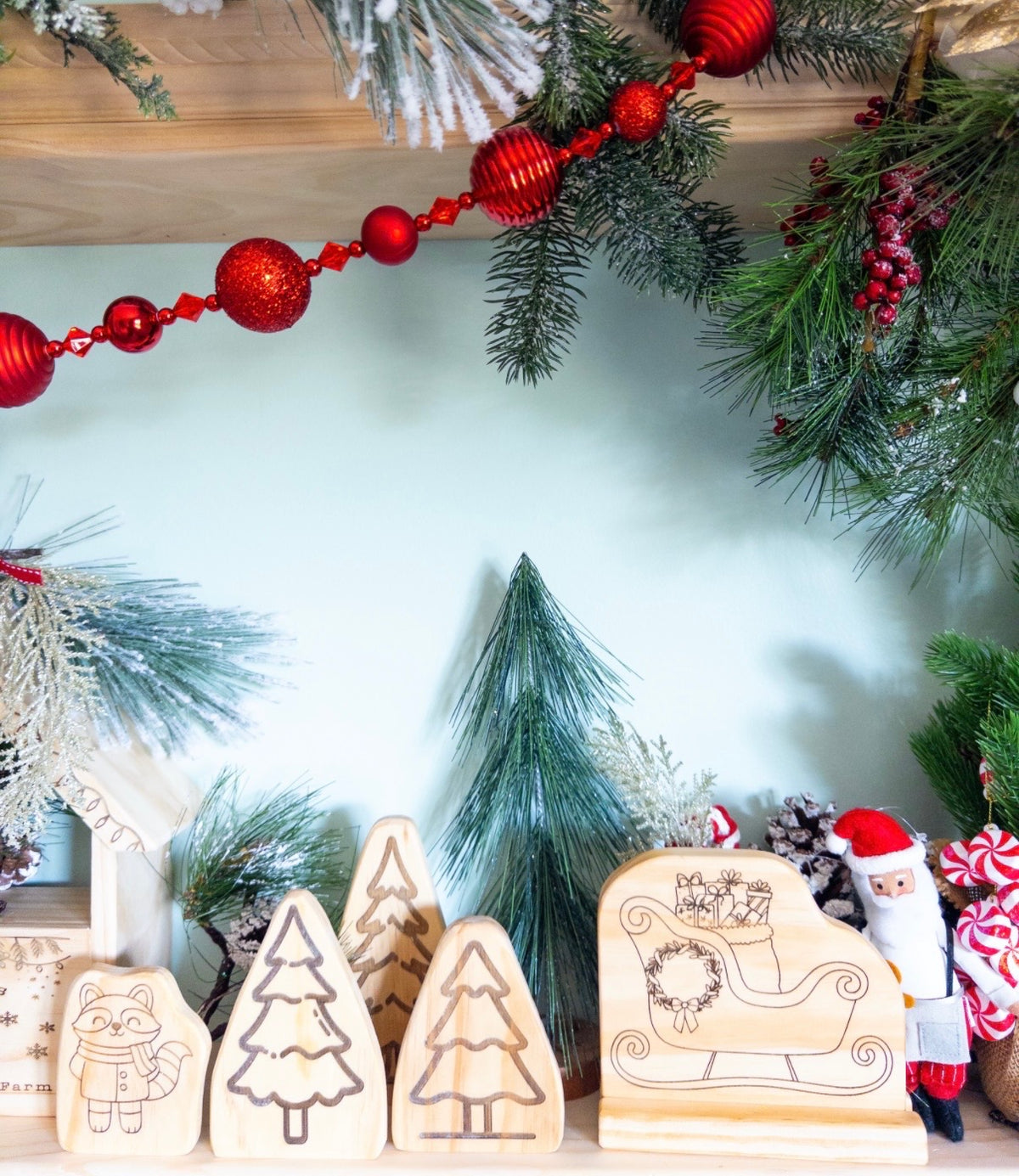 Holiday Wooden Blocks
