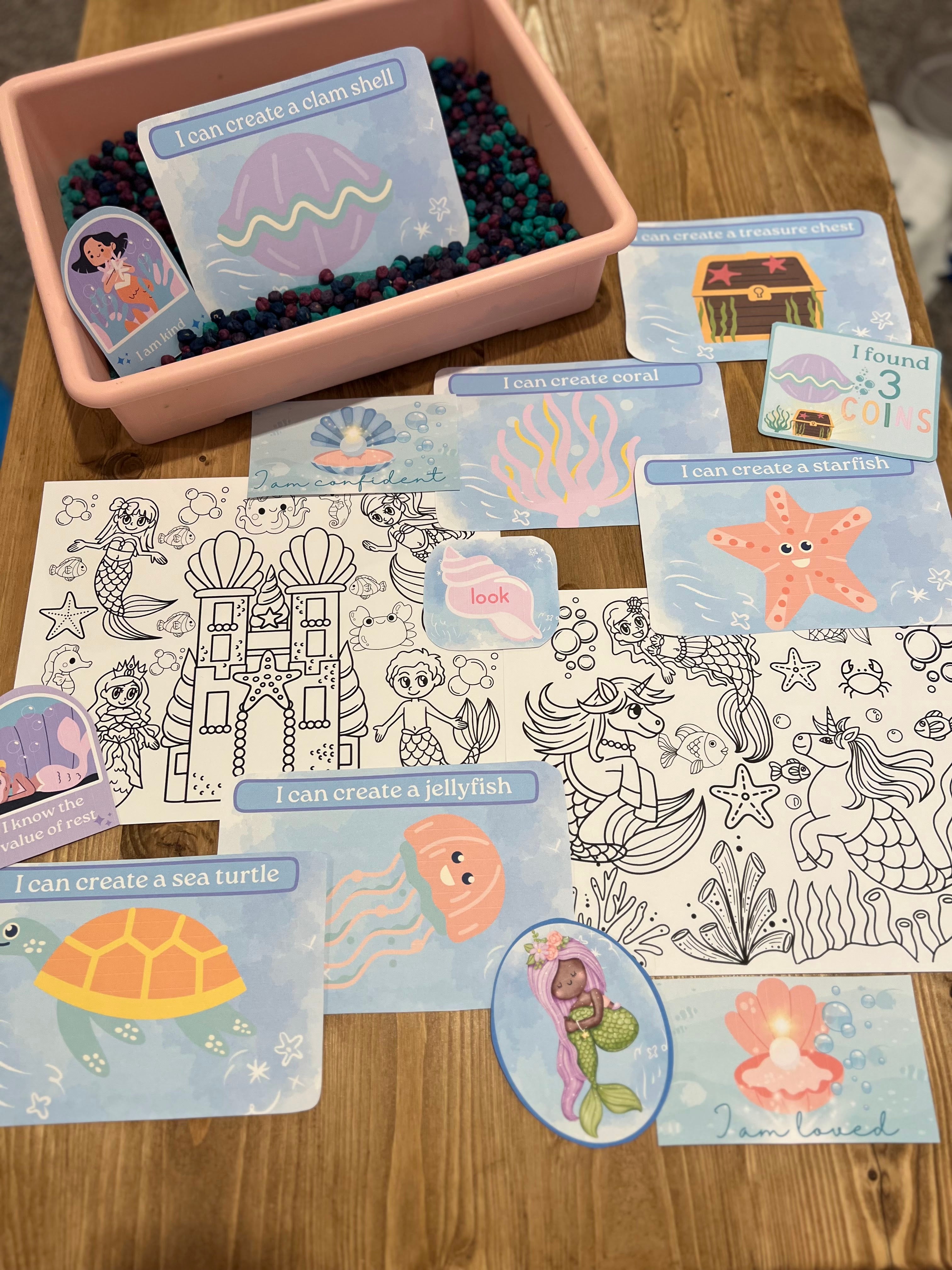 Mermaid Digital Print and Play Kit