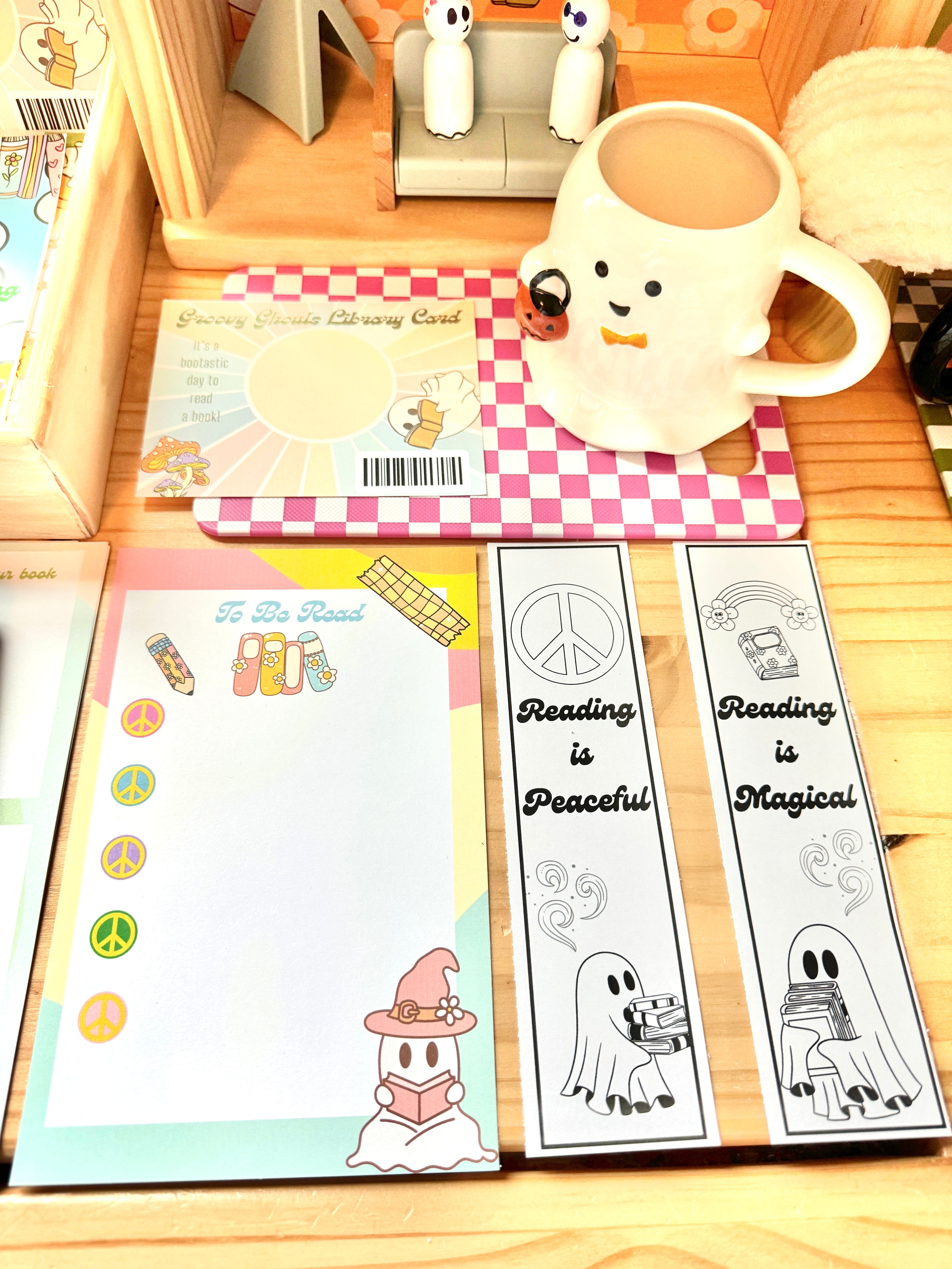 Groovy Ghouls Books & Coffee Digital Print Kit