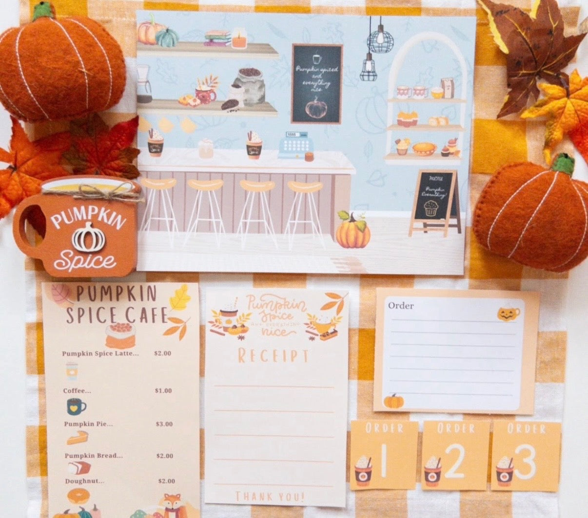 Pupmkin Spice Cafe Digital Print Kit