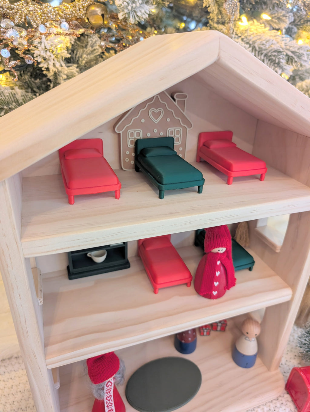 Christmas Dollhouse 3D PLA furniture