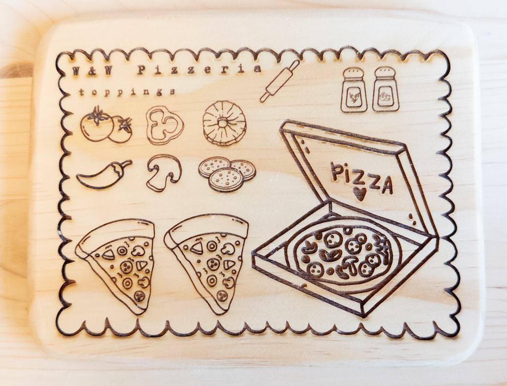 Pizza Themed Wooden Collection