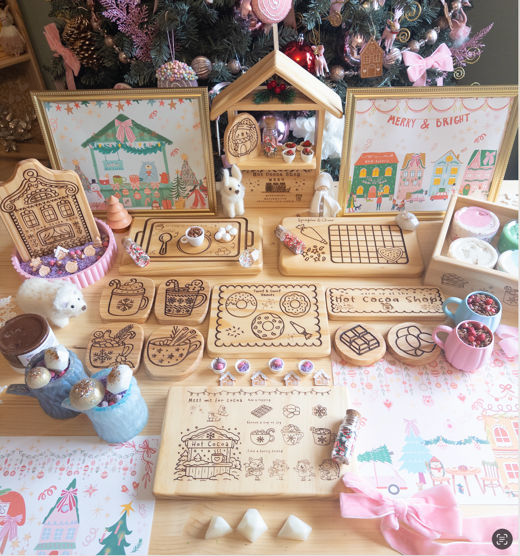 Hot Cocoa Party Wooden Collection