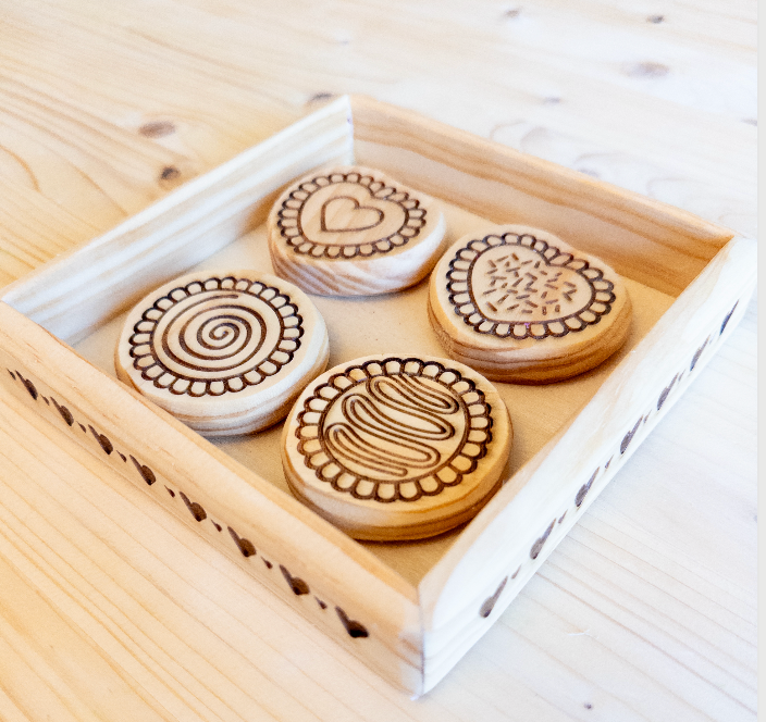 Valentine's Day Box of Wooden Chocolates