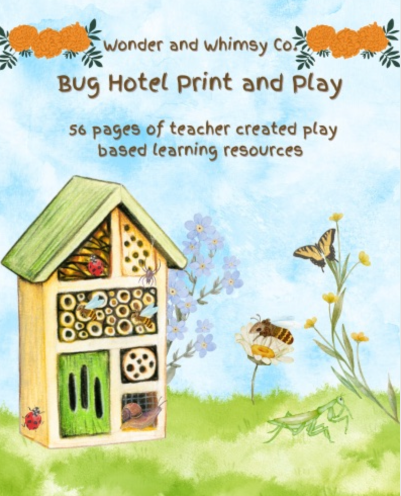 Bug Hotel digital learning print kit