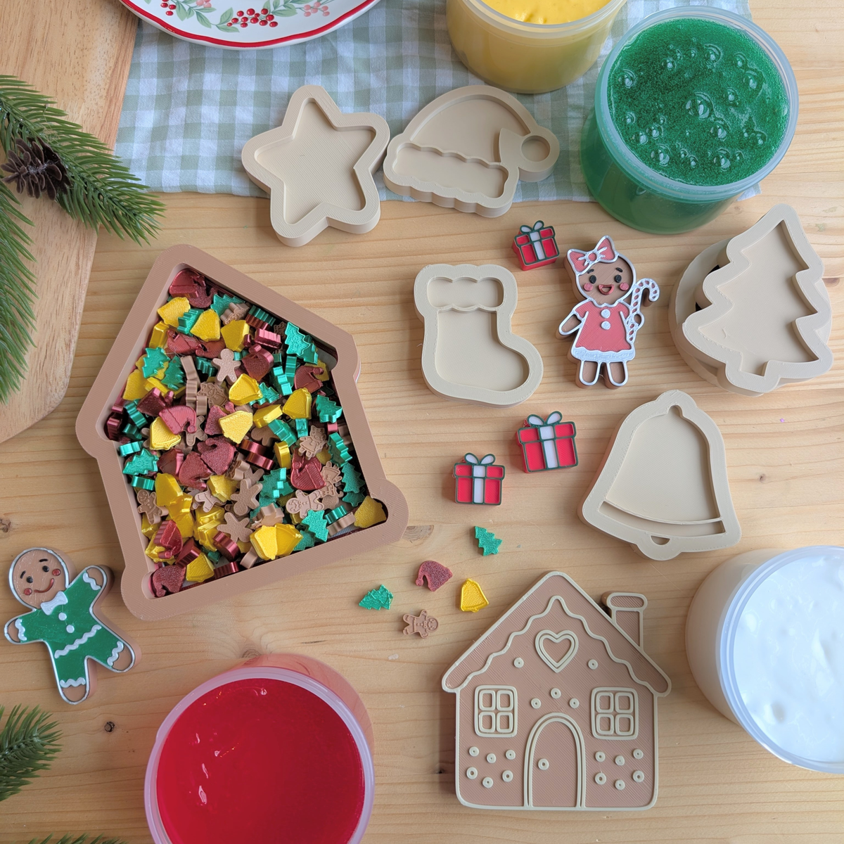 Christmas Cookie 3d PLA & Sensory Squeeze Kit