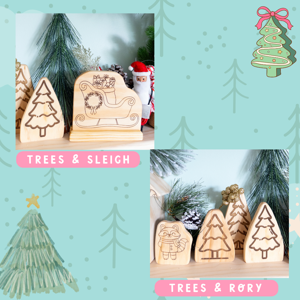 Holiday Wooden Blocks