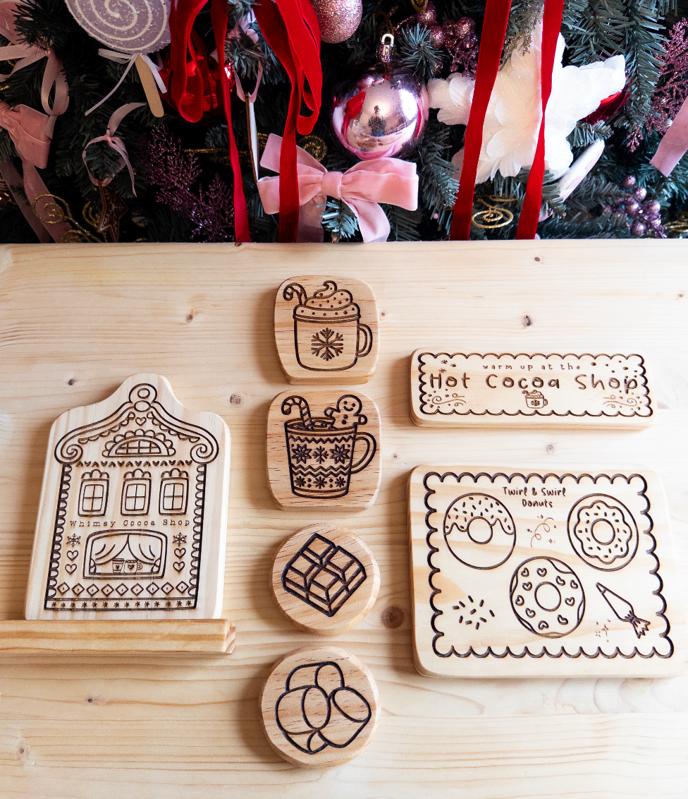 Hot Cocoa Party Wooden Collection