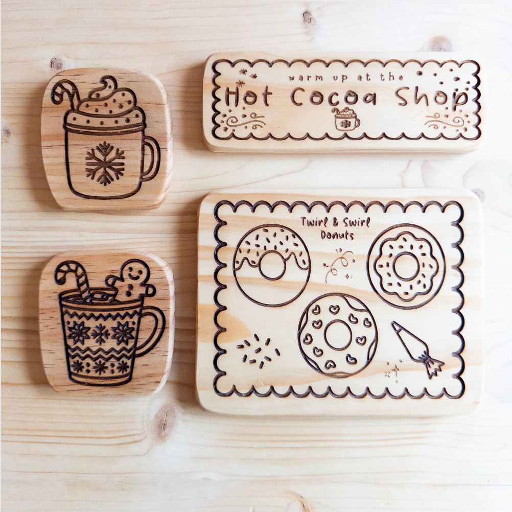 Hot Cocoa Party Wooden Collection