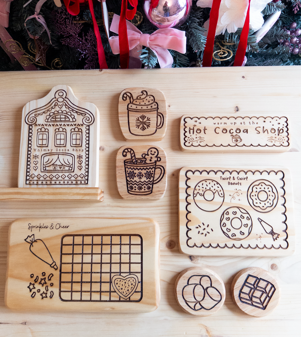 Hot Cocoa Party Wooden Collection